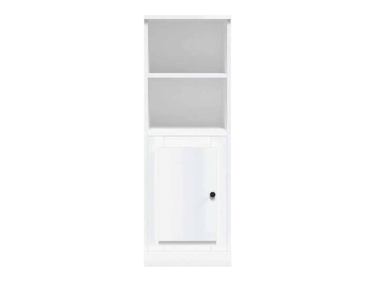 Aparador cómoda cómoda armario mueble organizador cocina salón salón alto brillo 36 x 35,5 x 103,5 cm madera contrachapada blanco 02_0032974