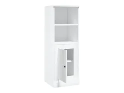 Aparador cómoda cómoda armario mueble organizador cocina salón salón alto brillo 36 x 35,5 x 103,5 cm madera contrachapada blanco 02_0032974