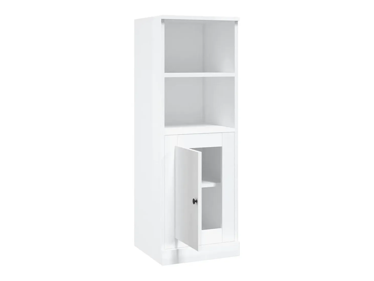 Aparador cómoda cómoda armario mueble organizador cocina salón salón alto brillo 36 x 35,5 x 103,5 cm madera contrachapada blanco 02_0032974