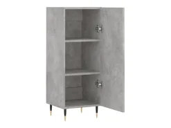 Aparador cómoda cómoda armario mueble organizador cocina salón salón 34,5 x 34 x 90 cm madera contrachapada gris 02_0031883