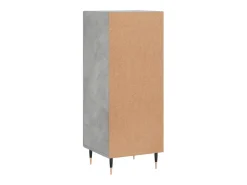 Aparador cómoda cómoda armario mueble organizador cocina salón salón 34,5 x 34 x 90 cm madera contrachapada gris 02_0031883