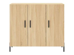 Aparador cómoda cómoda armario mueble organizador cocina salón salón Sonoma 90 x 34 x 80 cm madera contrachapada marrón 02_0031735
