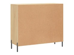 Aparador cómoda cómoda armario mueble organizador cocina salón salón Sonoma 90 x 34 x 80 cm madera contrachapada marrón 02_0031735