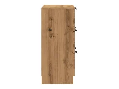 Aparador cómoda cómoda armario unidad de almacenamiento organizador cocina salón sala de manualidades 60 x 30 x 70 cm madera contrachapada marrón 02_0030813