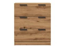 Aparador cómoda cómoda armario unidad de almacenamiento organizador cocina salón sala de manualidades 60 x 30 x 70 cm madera contrachapada marrón 02_0030813