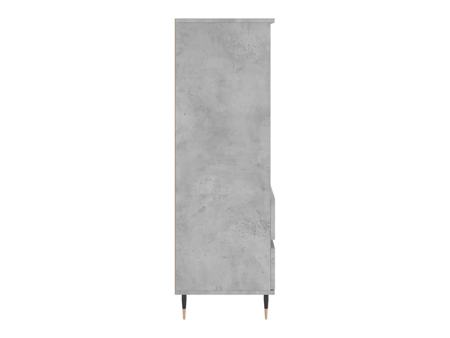 Aparador cómoda cómoda armario mueble organizador cocina salón salón alto 40 x 36 x 110 cm madera contrachapada gris 02_0034434