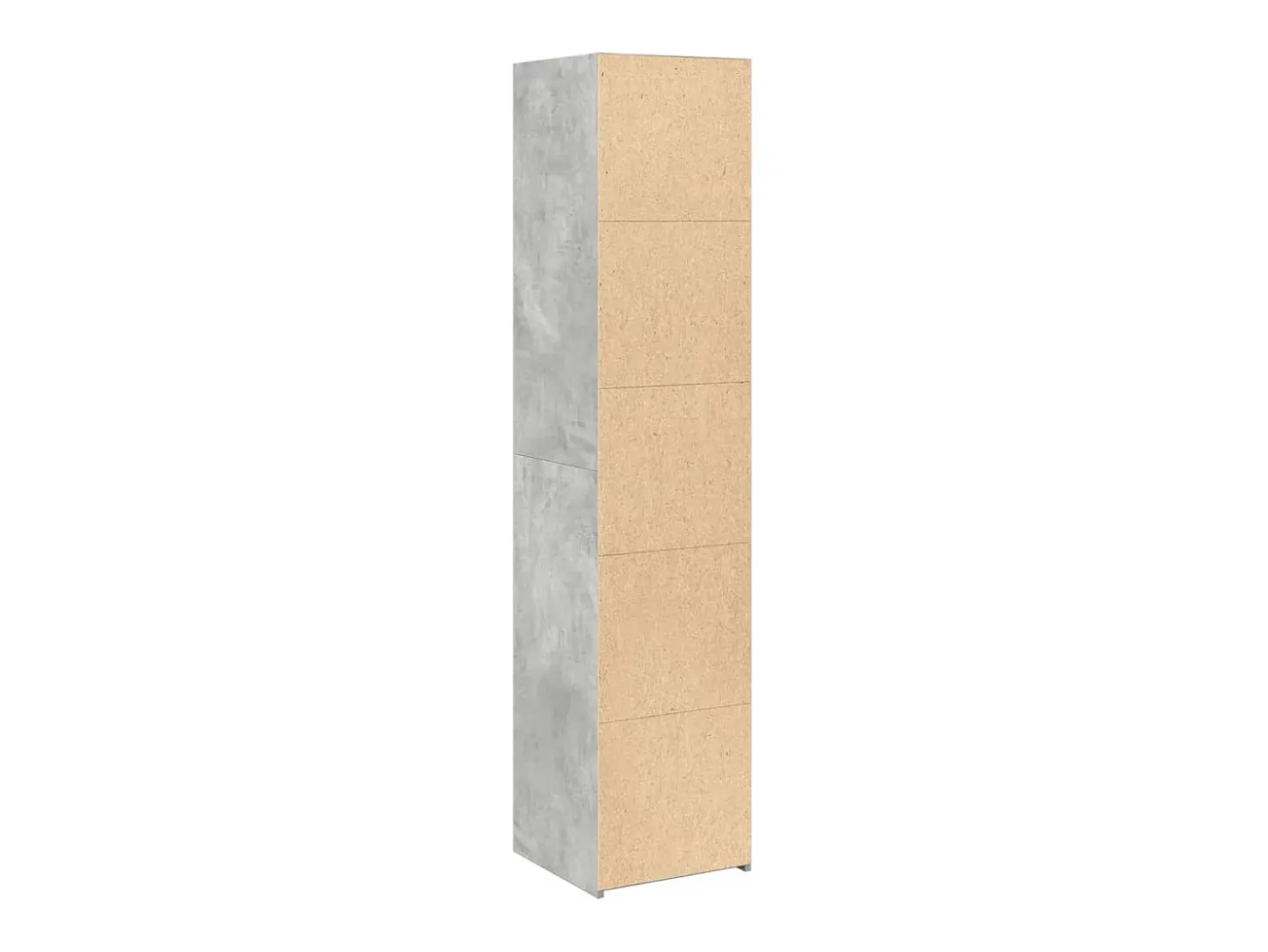 Aparador cómoda cómoda armario mueble organizador cocina salón salón alto 40 x 41 x 185 cm madera contrachapada gris 02_0034437