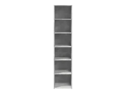 Aparador cómoda cómoda armario mueble organizador cocina salón salón alto 40 x 41 x 185 cm madera contrachapada gris 02_0034437