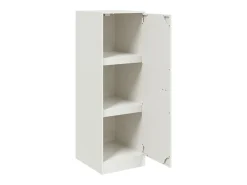 Aparador cómoda cómoda armario mueble organizador cocina salón salón 34,5 x 39 x 107 cm acero blanco 02_0030284