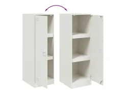 Aparador cómoda cómoda armario mueble organizador cocina salón salón 34,5 x 39 x 107 cm acero blanco 02_0030284