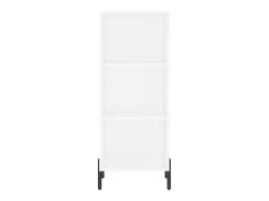 Aparador cómoda cómoda armario mueble organizador cocina salón salón alto 34,5 x 34 x 180 cm madera contrachapada blanco 02_0032332