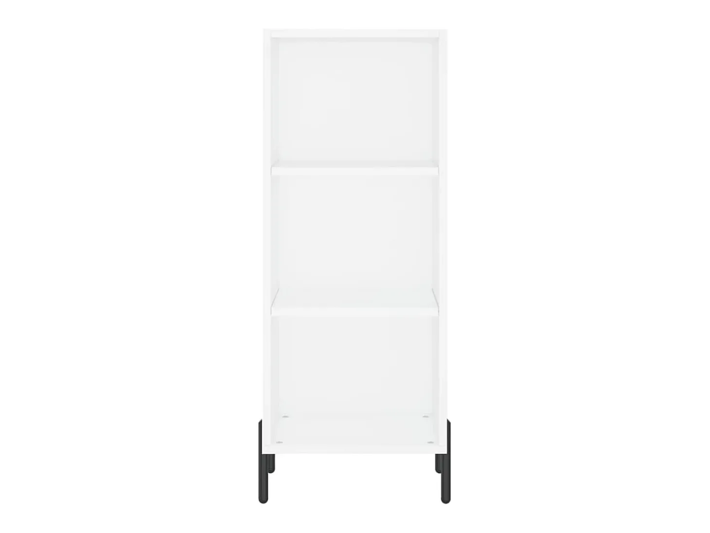 Aparador cómoda cómoda armario mueble organizador cocina salón salón alto 34,5 x 34 x 180 cm madera contrachapada blanco 02_0032332