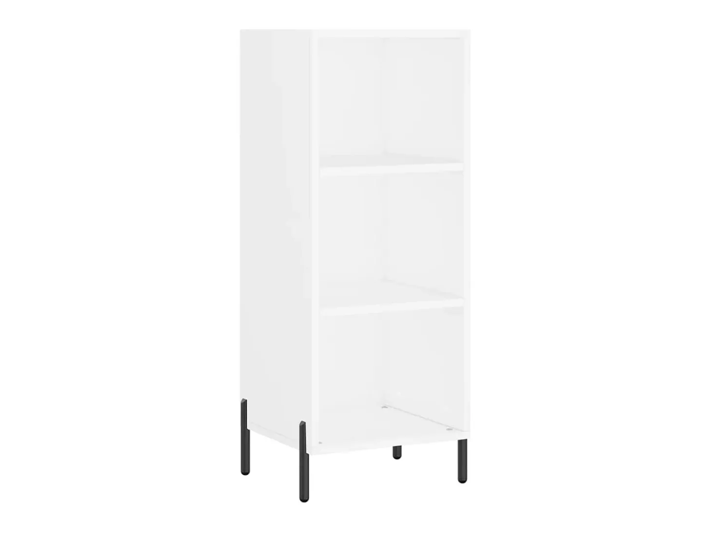 Aparador cómoda cómoda armario mueble organizador cocina salón salón alto 34,5 x 34 x 180 cm madera contrachapada blanco 02_0032332