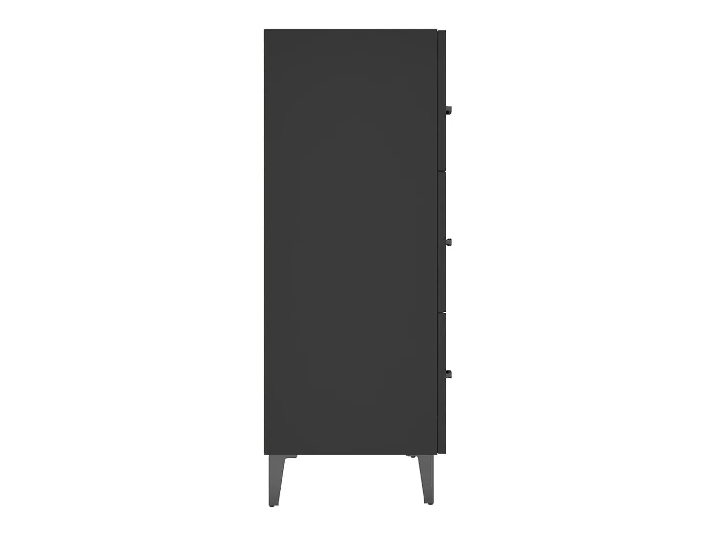 Aparador cómoda cómoda armario mueble organizador cocina salón salón 69,5 x 34 x 90 cm madera contrachapada negra 02_0036052