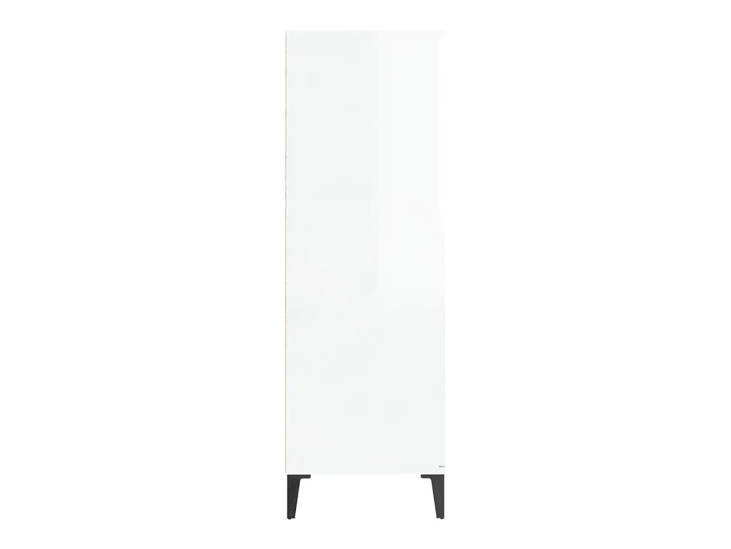 Aparador cómoda cómoda armario mueble organizador cocina salón salón alto brillo 60 x 36 x 110 cm madera contrachapada blanco 02_0032985