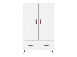 Aparador cómoda cómoda armario mueble organizador cocina salón salón alto 69,5 x 31 x 115 cm madera contrachapada blanco 02_0032505