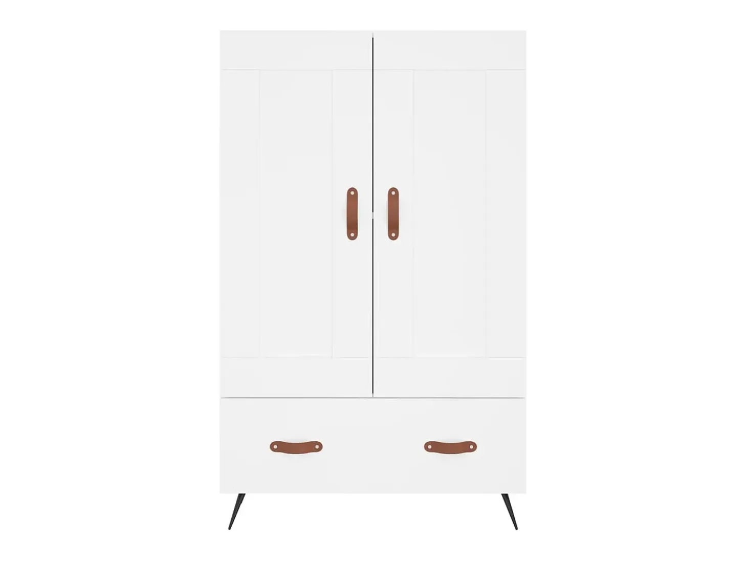 Aparador cómoda cómoda armario mueble organizador cocina salón salón alto 69,5 x 31 x 115 cm madera contrachapada blanco 02_0032505