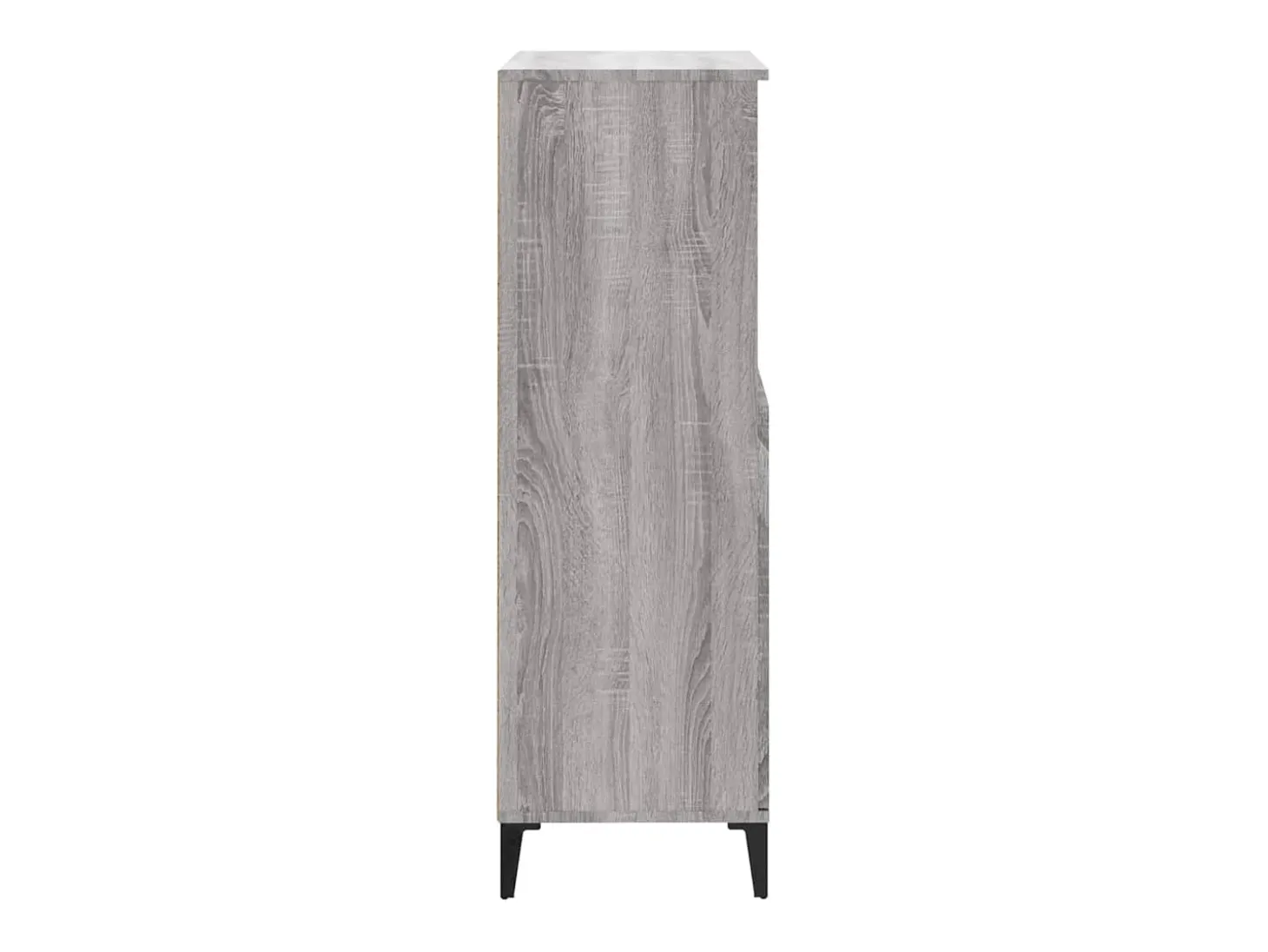Aparador cómoda cómoda armario mueble organizador cocina salón salón alto Sonoma 60 x 36 x 110 cm madera contrachapada gris 02_0035383