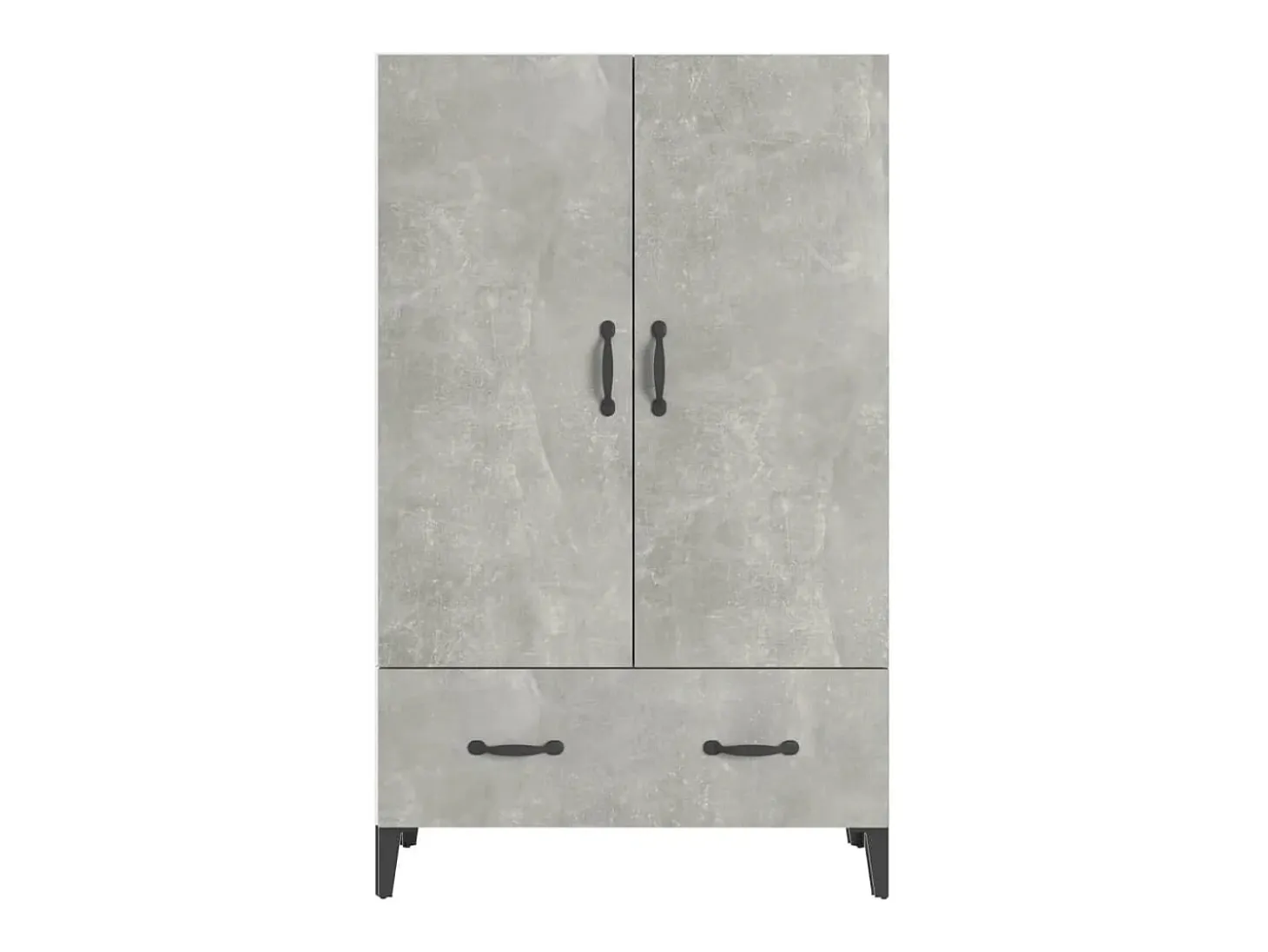 Aparador cómoda cómoda armario mueble organizador cocina salón salón alto 70 x 31 x 115 cm madera contrachapada gris 02_0034708