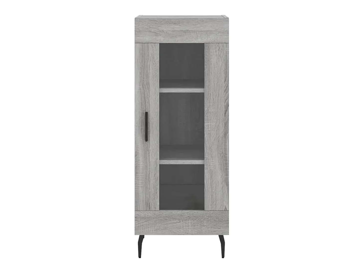 Aparador cómoda cómoda armario mueble organizador cocina salón salón alto Sonoma 34,5 x 34 x 180 cm madera contrachapada gris 02_0035328