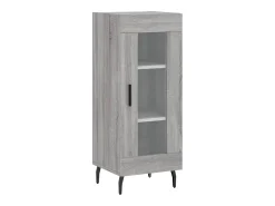 Aparador cómoda cómoda armario mueble organizador cocina salón salón alto Sonoma 34,5 x 34 x 180 cm madera contrachapada gris 02_0035328