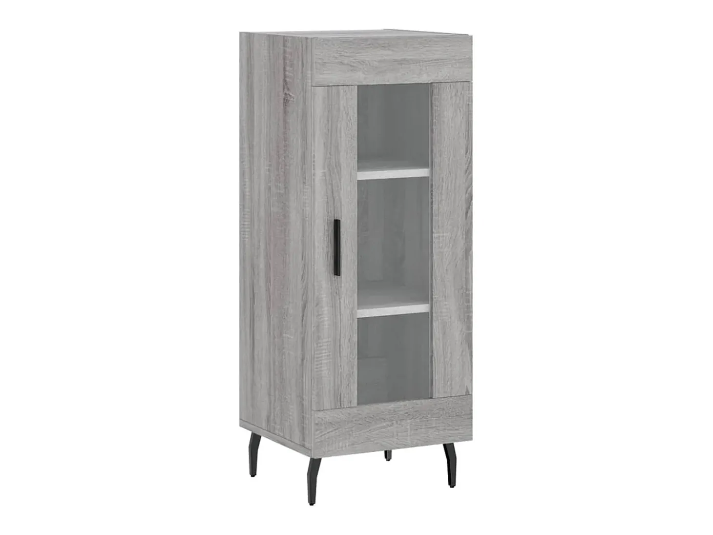 Aparador cómoda cómoda armario mueble organizador cocina salón salón alto Sonoma 34,5 x 34 x 180 cm madera contrachapada gris 02_0035328