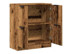 Aparador cómoda cómoda armario mueble organizador cocina salón salón madera vieja 60 x 30 x 70 cm madera contrachapada marrón 02_0036603
