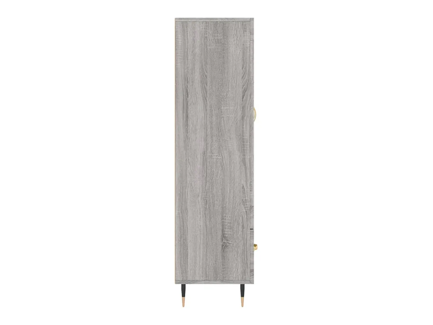 Aparador cómoda cómoda armario mueble organizador cocina salón salón alto Sonoma 69,5 x 31 x 115 cm madera contrachapada gris 02_0035406