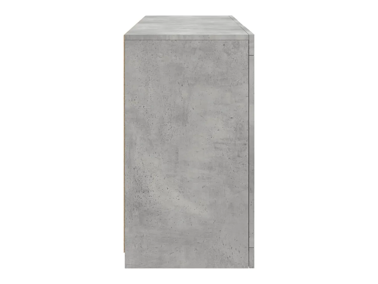 Aparador cómoda cómoda armario mueble organizador cocina salón salón con luces LED 123 x 37 x 67 cm gris 02_0029974