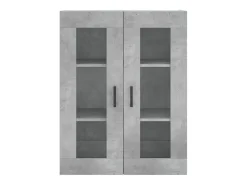 Aparador cómoda cómoda armario mueble organizador cocina salón salón alto 69,5 x 34 x 180 cm madera contrachapada gris 02_0034631