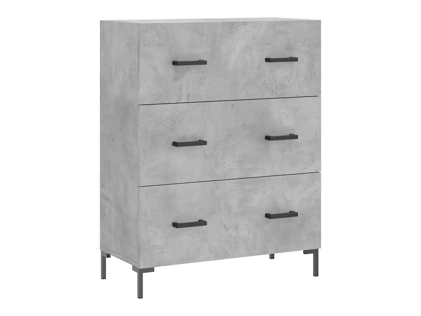 Aparador cómoda cómoda armario mueble organizador cocina salón salón alto 69,5 x 34 x 180 cm madera contrachapada gris 02_0034631