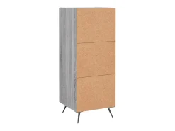 Aparador cómoda cómoda armario mueble organizador cocina salón salón Sonoma 34,5 x 34 x 90 cm madera contrachapada gris 02_0036329