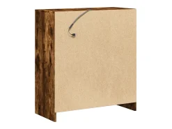 Aparador cómoda cómoda armario mueble organizador cocina salón salón con LED 77 x 34 x 85 cm madera contrachapada marrón 02_0029784