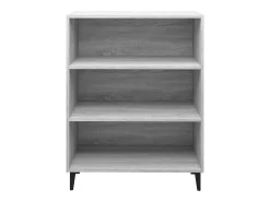 Aparador cómoda cómoda armario mueble organizador cocina salón salón Sonoma 69,5 x 32,5 x 90 cm madera contrachapada gris 02_0036428