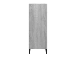 Aparador cómoda cómoda armario mueble organizador cocina salón salón Sonoma 69,5 x 32,5 x 90 cm madera contrachapada gris 02_0036428