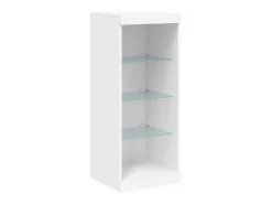 Aparador cómoda cómoda armario mueble organizador cocina salón salón con luces LED 162 x 37 x 100 cm blanco 02_0029830