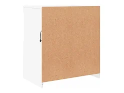 Aparador cómoda cómoda armario mueble organizador cocina salón salón con luces LED 60,5 x 37 x 67 cm blanco 02_0029855