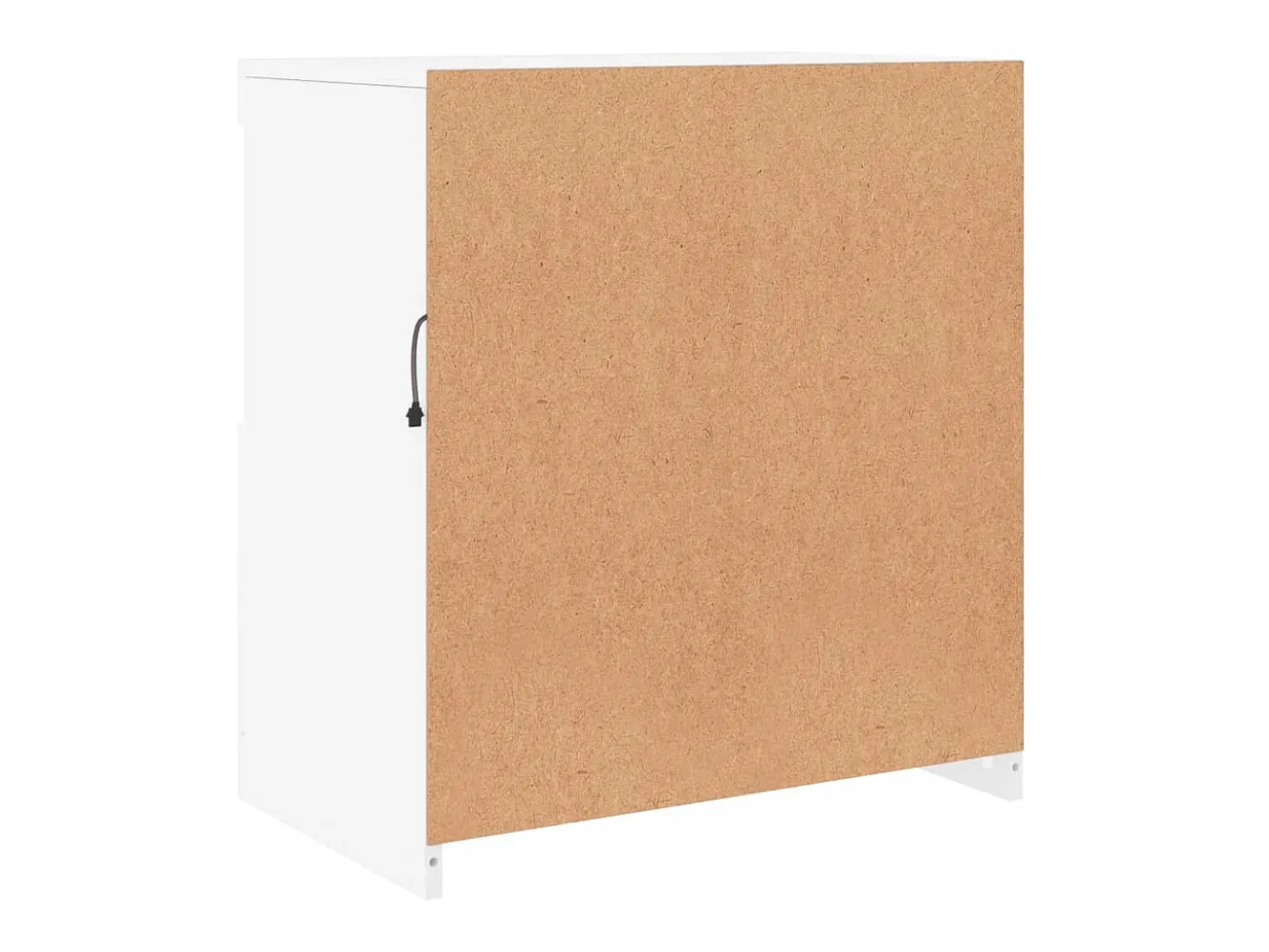 Aparador cómoda cómoda armario mueble organizador cocina salón salón con luces LED 60,5 x 37 x 67 cm blanco 02_0029855