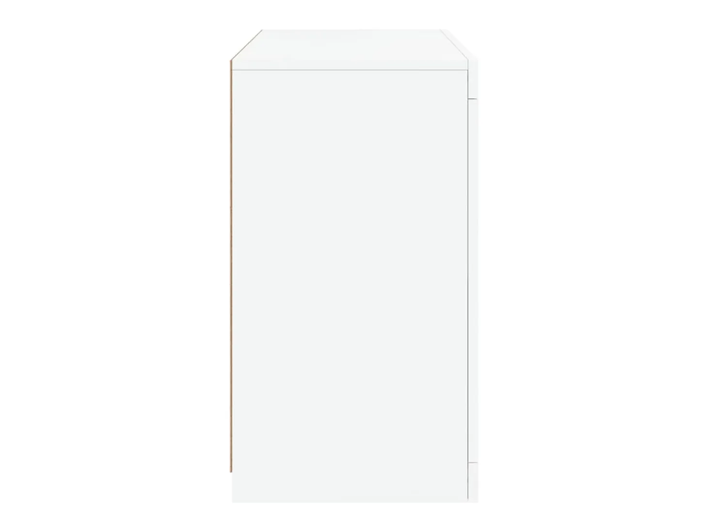 Aparador cómoda cómoda armario mueble organizador cocina salón salón con luces LED 60,5 x 37 x 67 cm blanco 02_0029855
