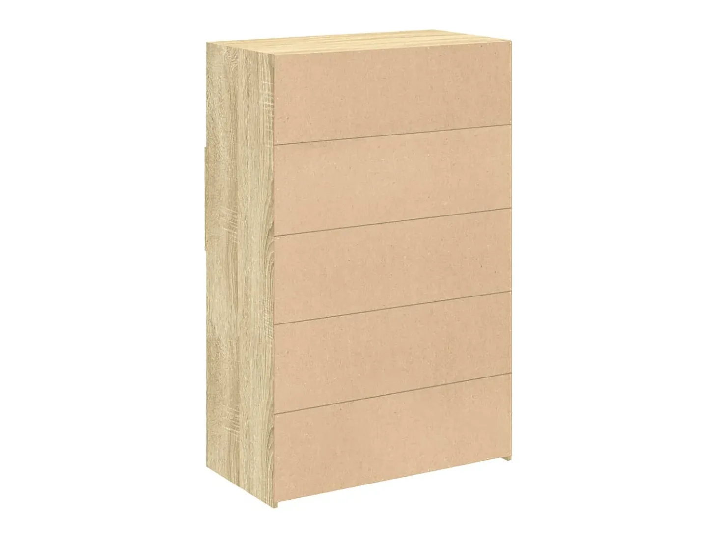 Aparador cómoda cómoda armario mueble organizador cocina salón salón alto Sonoma 80 x 42,5 x 124 cm madera contrachapada marrón 02_0034208