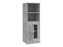 Aparador cómoda cómoda armario mueble organizador cocina salón salón alto 36 x 35,5 x 103,5 cm madera contrachapada gris 02_0034430