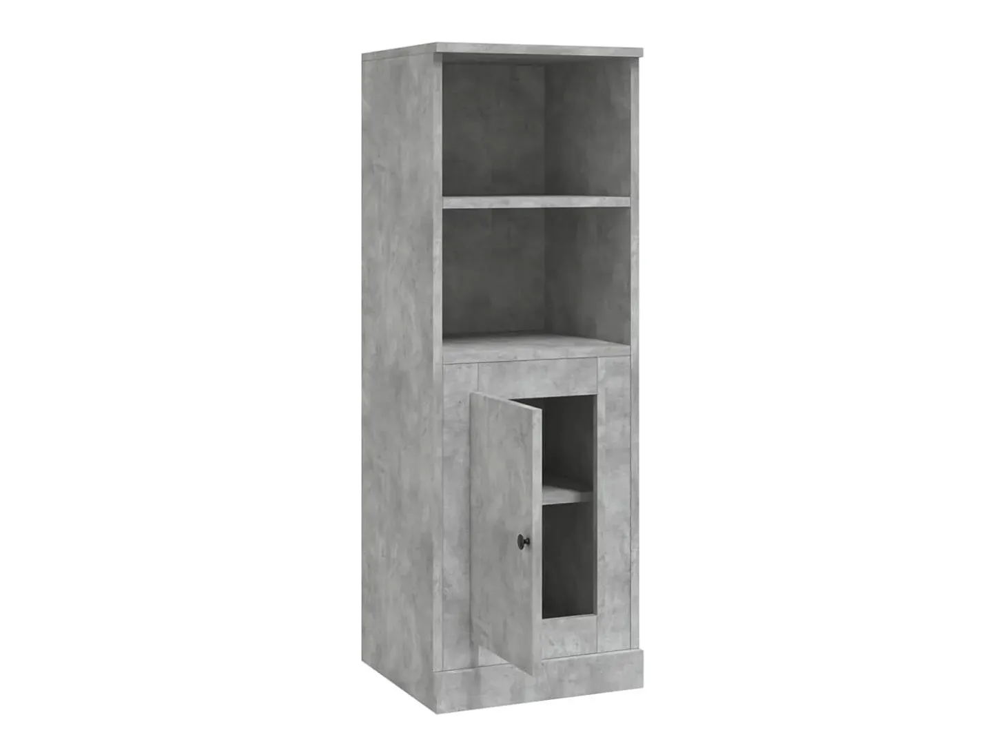 Aparador cómoda cómoda armario mueble organizador cocina salón salón alto 36 x 35,5 x 103,5 cm madera contrachapada gris 02_0034430