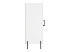 Aparador cómoda cómoda armario mueble organizador cocina salón salón 34,5 x 34 x 90 cm madera contrachapada blanco 02_0030246