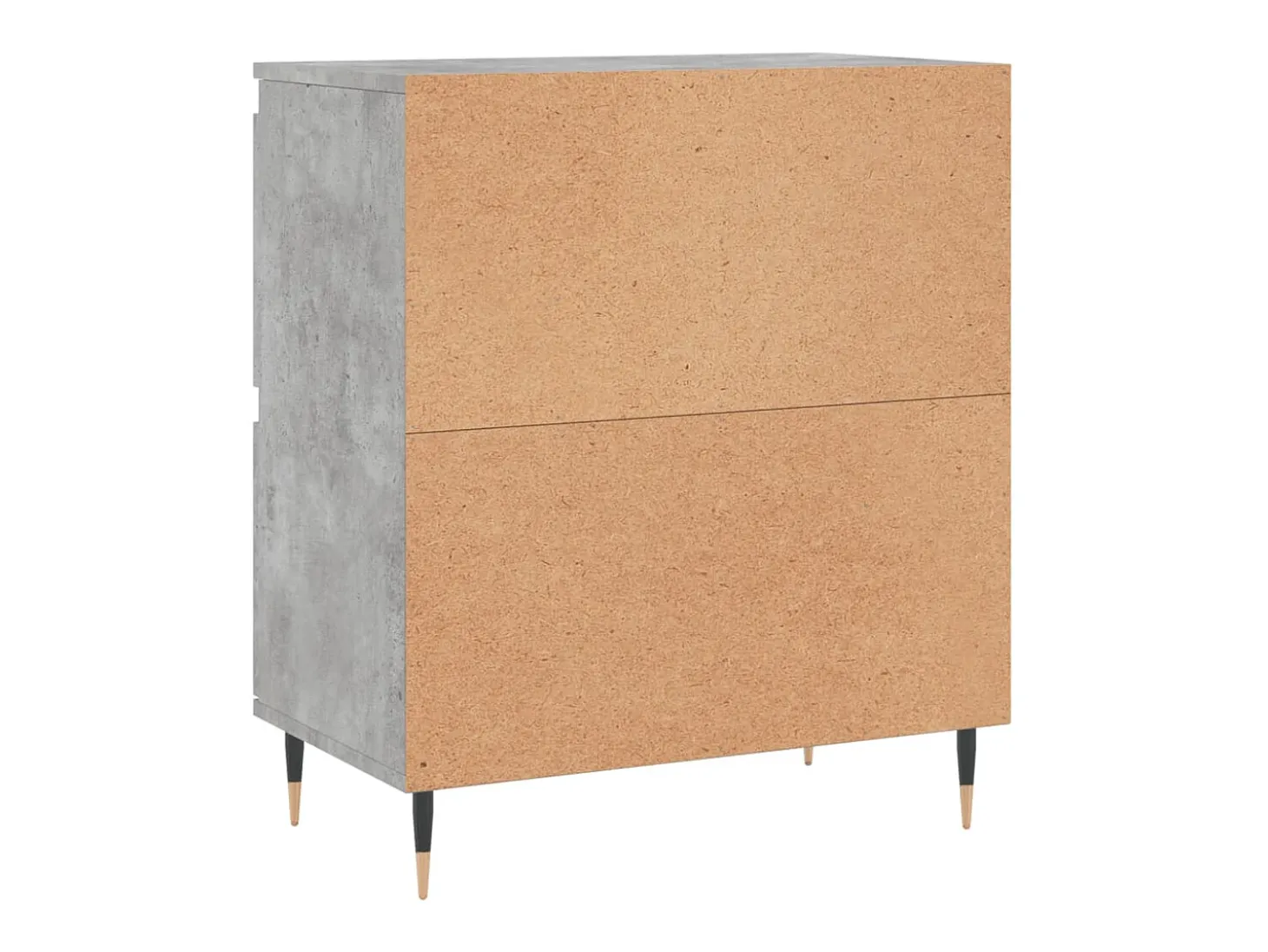 Aparador cómoda cómoda armario mueble organizador cocina salón salón juego de 2 madera contrachapada gris 02_0036872