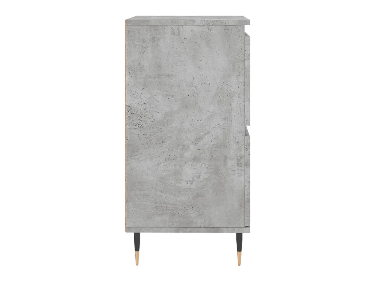 Aparador cómoda cómoda armario mueble organizador cocina salón salón juego de 2 madera contrachapada gris 02_0036872