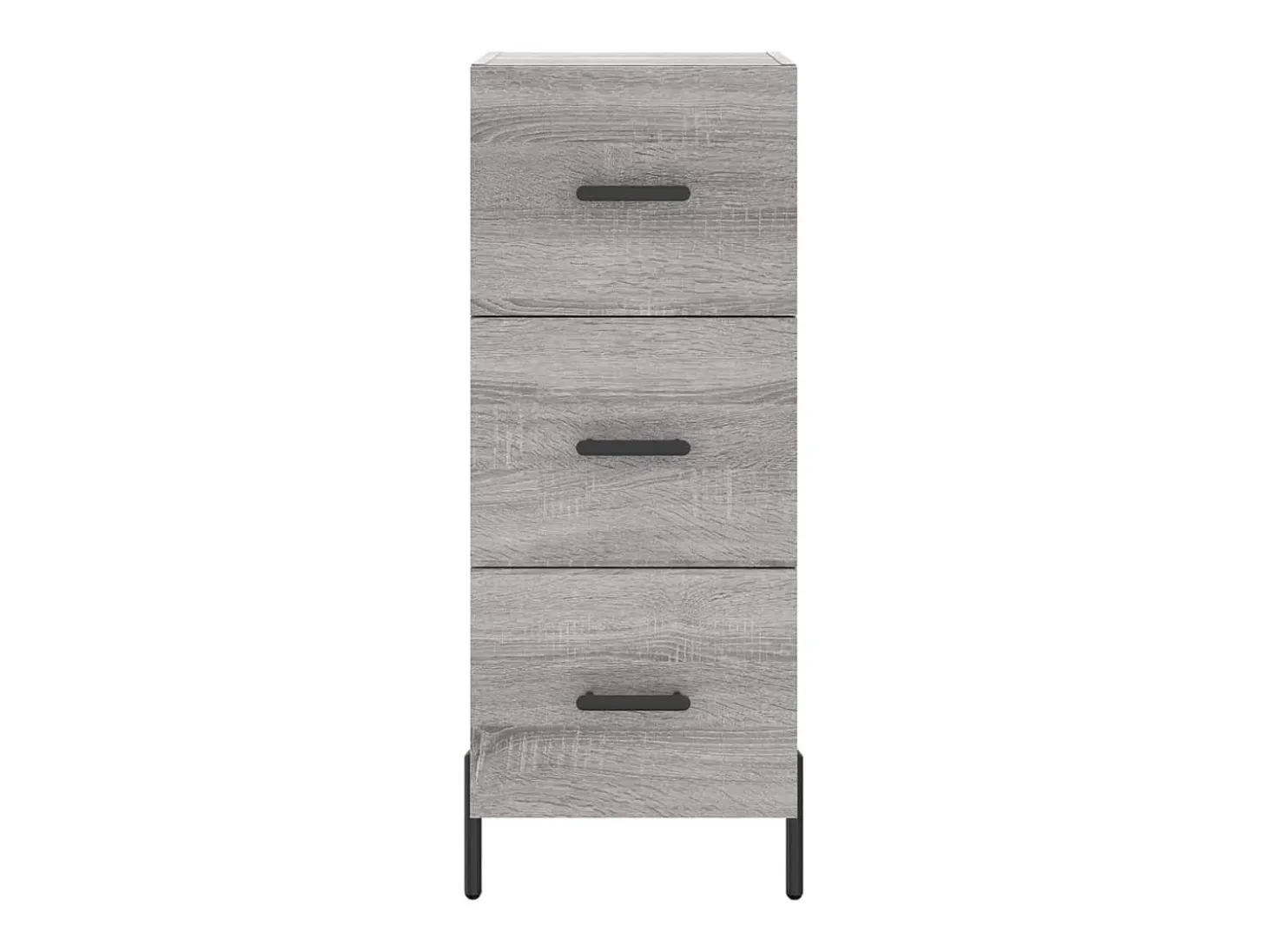 Aparador cómoda cómoda armario mueble organizador cocina salón salón Sonoma 34,5 x 34 x 90 cm madera contrachapada gris 02_0036310