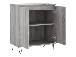 Aparador cómoda cómoda armario mueble organizador cocina salón salón Sonoma 60 x 35 x 70 cm madera contrachapada gris 02_0036405