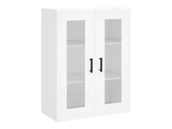 Aparador cómoda cómoda armario mueble organizador cocina salón salón alto 69,5 x 34 x 180 cm madera contrachapada blanco 02_0032695
