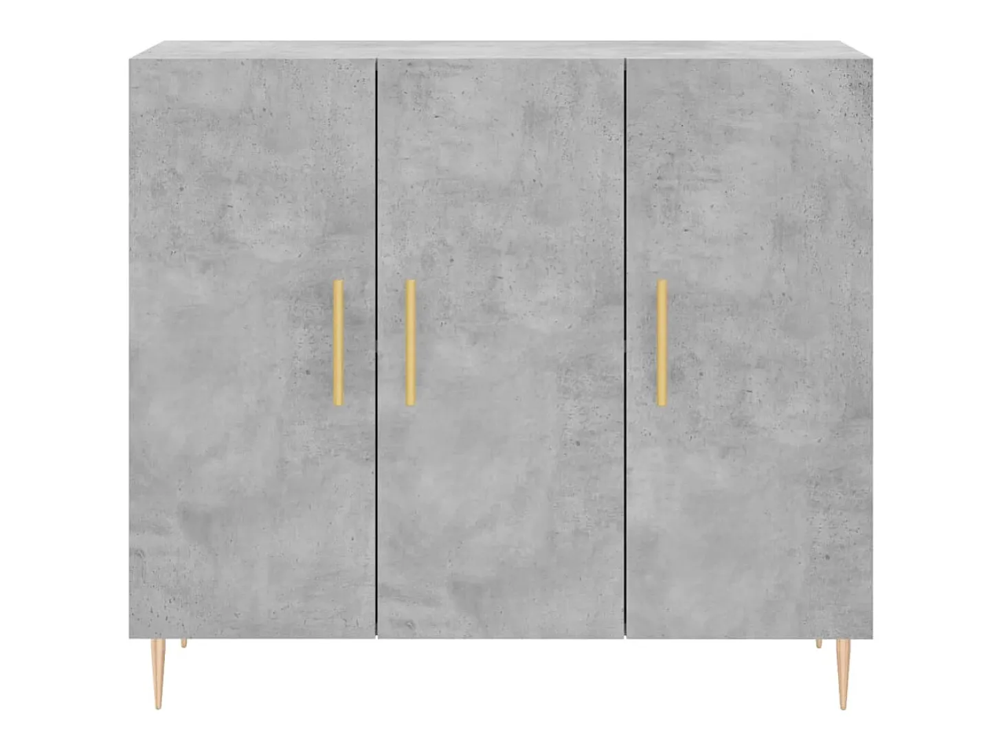 Aparador cómoda cómoda mueble mueble de almacenamiento organizador cocina salón salón 90 x 34 x 80 cm madera contrachapada gris 02_0032121