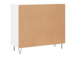 Aparador cómoda cómoda mueble mueble de almacenaje organizador cocina salón salón 90 x 34 x 80 cm madera contrachapada blanco 02_0030533